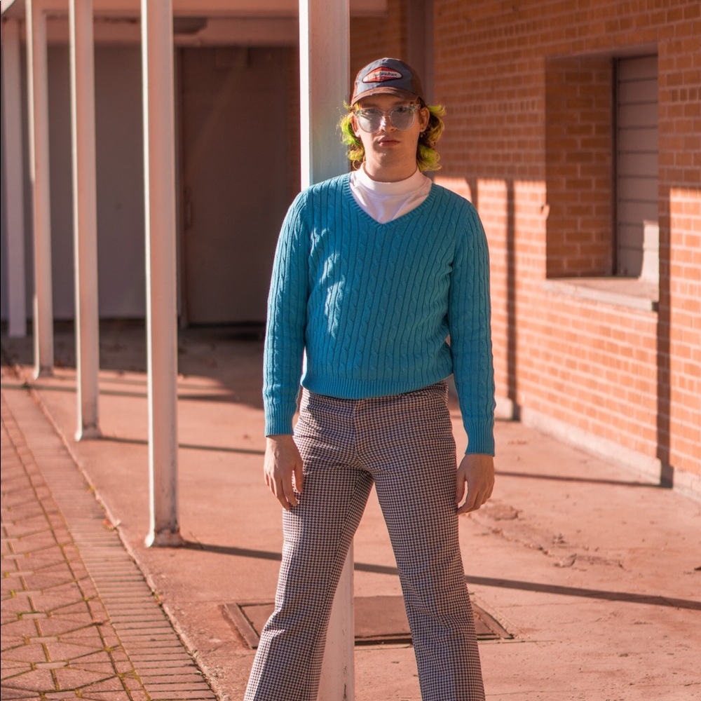Blue Knit Sweater
